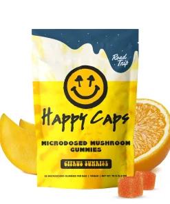 Road Trip x Happy Caps™ - MICRODOSED Gummies + Functional Mushrooms - Citrus Sunrise